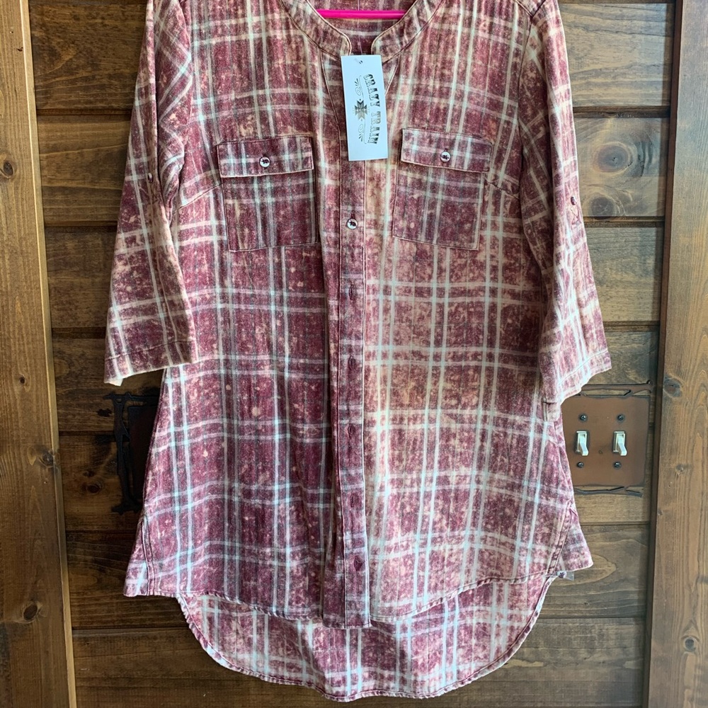 NWT crazy train plaid tunic/dress